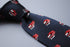 navy with red fire engine pattern tie