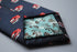 navy with red fire engine pattern tie