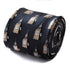 navy with big ben pattern tie