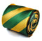 yellow and green barber stripe tie