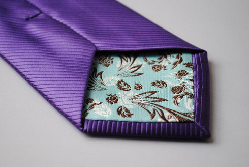 plain purple tie