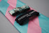 pink and light blue barber stripe tie