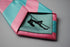 pink and light blue barber stripe tie