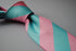 pink and light blue barber stripe tie