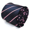 navy blue and light pink club striped tie