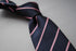 navy blue and light pink club striped tie