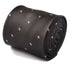 grey tie with pink polka dots