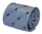 light blue tie with black polka dots