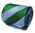 light blue and green barber striped design tie