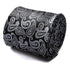 black and silver paisley design tie