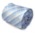 blue and white check design tie