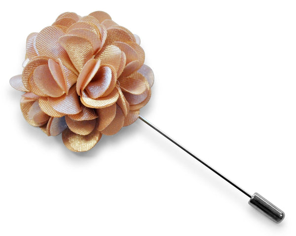 blush pink floral lapel pin