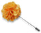 peach orange floral lapel pin