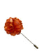peach light orange floral lapel pin