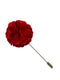 claret red floral lapel pin