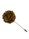 mustard gold floral lapel pin