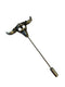 pewter silver coloured bison ox skull lapel pin
