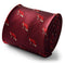 maroon red/burgundy tie with hunting fox design