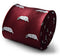 maroon tie with badger design
