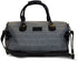 Grey tweed weekend bag with white check and matching wash bag