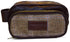 Brown windowpane tweed weekend bag and matching wash bag
