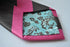 pink and grey barber striped tie