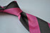 pink and grey barber striped tie