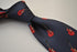 navy tie with electric guitar design