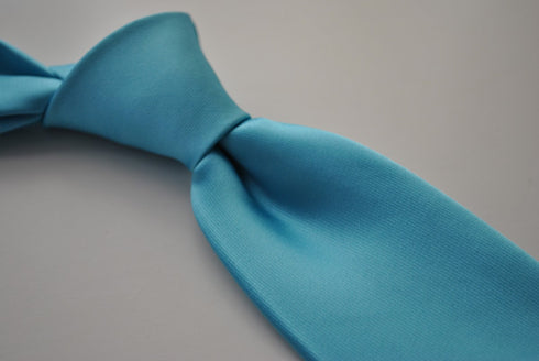 plain turquoise tie