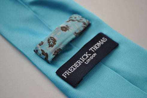 plain turquoise tie