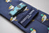 navy tie with duck design