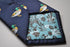 navy tie with duck design