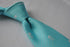 turquoise tiffany blue skulls design tie