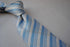 blue and white check design tie