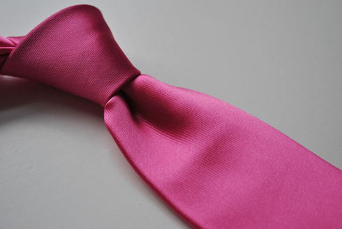 plain pink satin tie