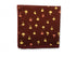 Maroon Cotton Pocket Square with Palm Tree design