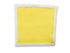 Lemon Yellow Knitted Pocket Square with White Edging