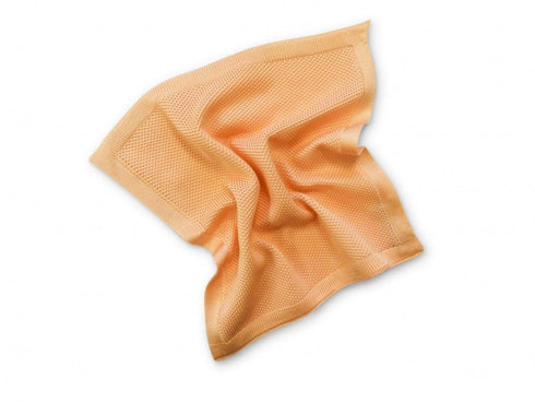 Salmon Pink Knitted Pocket Square