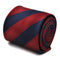 maroon and navy barber striped tie