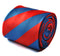 red and royal blue barber striped tie