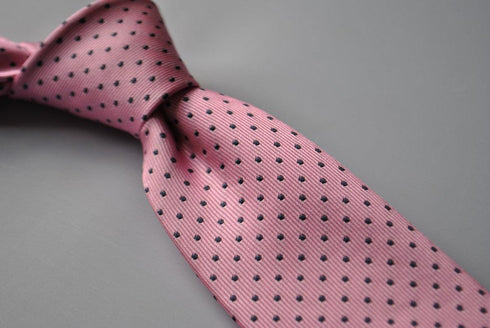 pink and dark pin spot tie