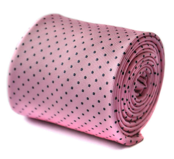 pink and dark pin spot tie