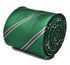 dark green and grey club striped tie