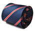 navy and red club stripe tie