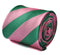 green and pink barber striped tie