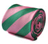 green and pink barber striped tie
