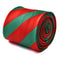 red and dark green barber striped tie