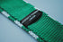 green and white striped skinny knitted tie