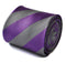 cadbury purple and silver barber striped tie