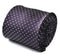 dark purple and white pin spot tie